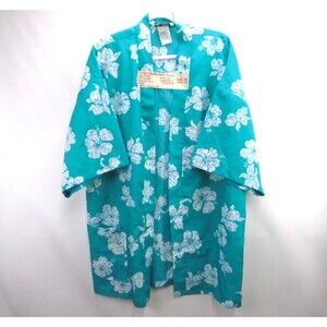 Vintage Hilo Hattie Kimono One Size Women's Open Front Short Sleeves Made in USA